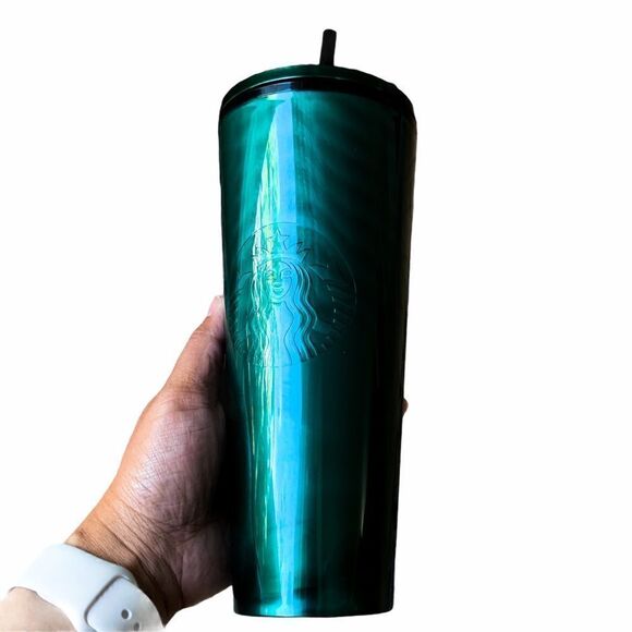 NWT Starbuck Marble Swirl Emerald Green Tumbler - Picture 1 of 6
